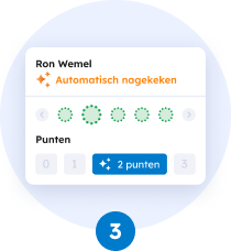 Stap 3: Scores en feedback van TOA