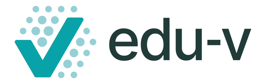 Het logo van Edu-V